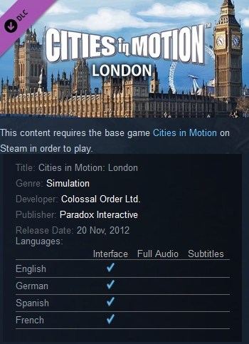 Cities in Motion: London Steam - Click Image to Close